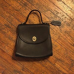 Coach Black Mini Leather Bag